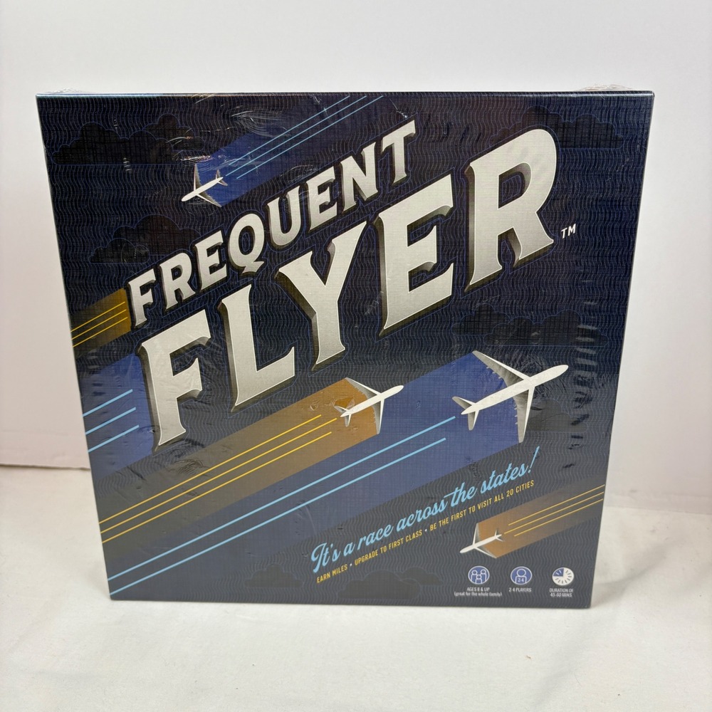 Frequent Flyer Board Game Travel Strategy Family Educational Game New Sealed